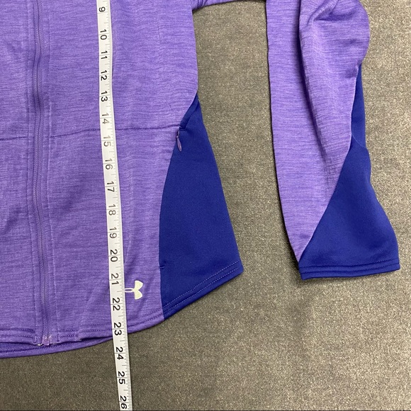 Under Armour Two Tone Purple Athletic Jacket
Full Zip- Up
Hooded - Picture 4 of 5